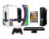 &nbsp;&nbsp;XBox 360 Slim Black 4GB + KINECT + ADVENTURES (12 mini gier) (X360)
